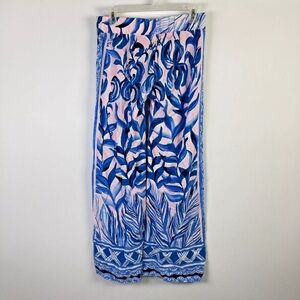 Lilly Pulitzer XS Pants Pink Tropics Bal Harbour Palazzo Pull On